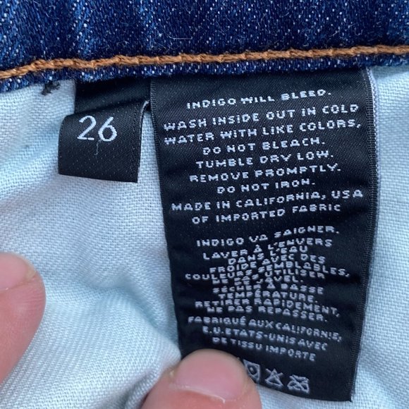 J Brand Ellis Villain Distressed Ripped Women's Denim Jeans with raw hem-size 26 - Picture 13 of 16